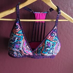 Title Nine Black tide bikini  top L